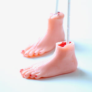 3D Severed Foot Lollipop Halloween  4 PCS