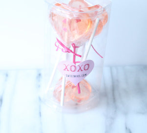 Gift Box Set of 6 or 12PCS Valentines Heart Lollipops