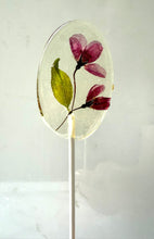 Oval Pressed Flower Lollipops 2 Sizes 8 per Order