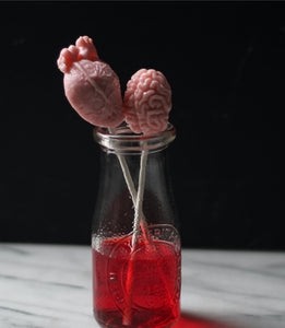 Anatomical Heart and Brain Lollipops