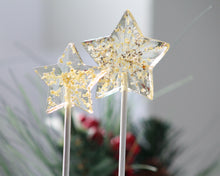 Metallic Gold Silver Glitter Star Lollipops