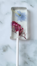 Rectangle Pressed Flower Lollipops 2 Sizes 8 per Order