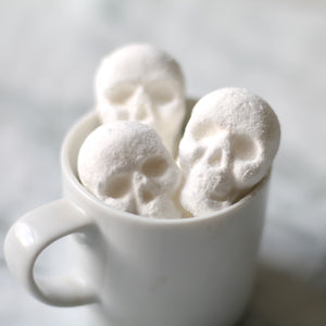 Skull Bite Marshmallows for Halloween-24 Vanilla Skulls
