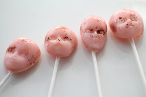Dirty Doll Head Lollipops for Halloween-8 Pieces