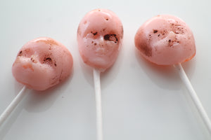 Dirty Doll Head Lollipops for Halloween-8 Pieces