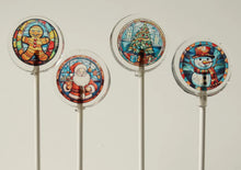 Sugar Free Stained Glass Christmas Lollipops 8 Pcs