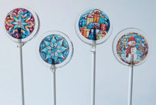 Sugar Free Stained Glass Christmas Lollipops 8 Pcs