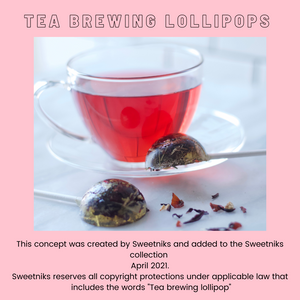 Organic Tea Brewing Lollipops 6 to10 Lollipops