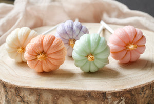 Pastel Pumpkin Thanksgiving  Halloween Lollipops - 6 Lollipops