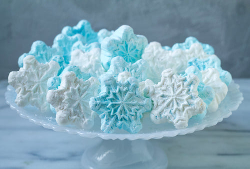 Snowflake Sparkle Christmas Marshmallows - 12 Pieces
