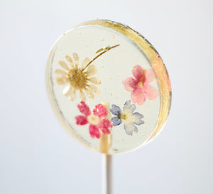 Mixed Flower Lollipop 2 1/4 inches