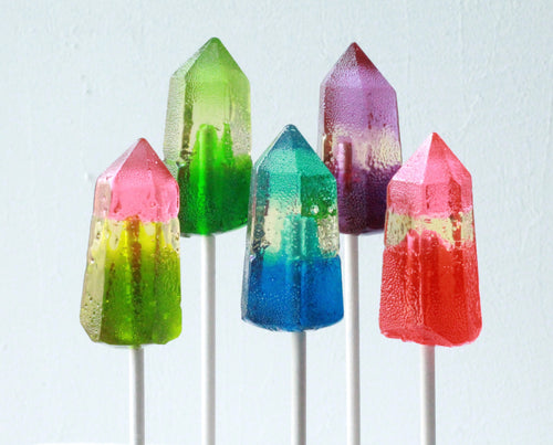 Crystal Quartz Ombre' Candy Lollipops (8PCS)