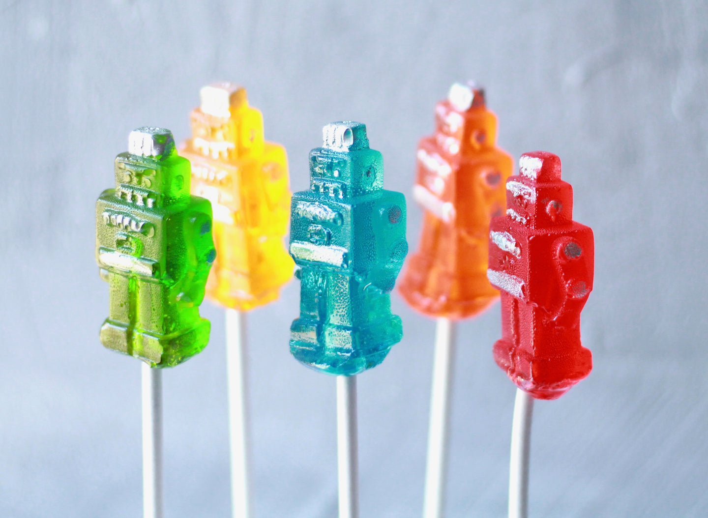 Robot Lollipops 8 PCS