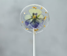 Viola Pansy Flower Lollipops 24 K Gold Leaf | 8 PCS| 2 Sizes