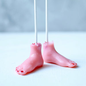3D Severed Foot Lollipop Halloween  4 PCS
