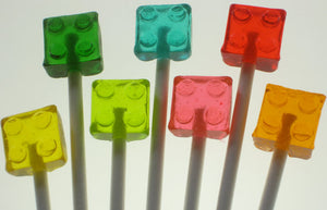 Building Brick Lollipops 1  Inch 8PCS
