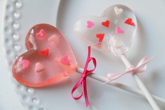 Candy - Heart lollipop - Valentine's Day, child's birthday