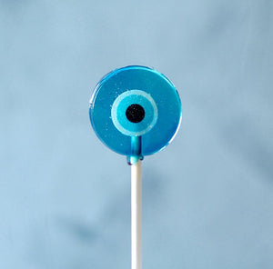 Evil Eye Halloween Lollipops  Flat or 3D Ball - 8 Pieces