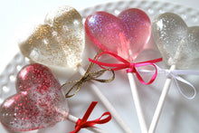 Sparkle Heart Lollipops 8 PCS