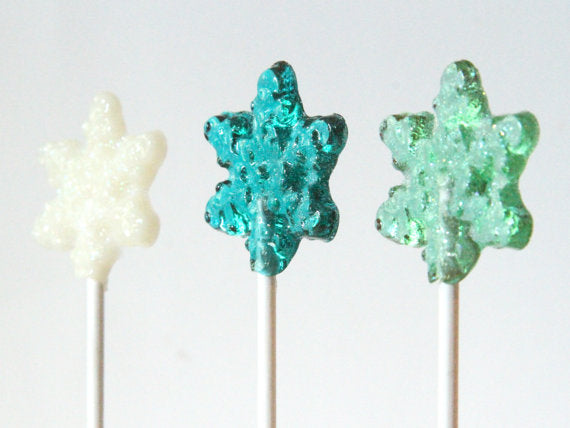 Small Snowflake Lollipops 8 PCS